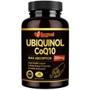 Ubichinol CoQ10- 200mg- Softgels z witaminą E & Omega 3, Wysoka Absorpcja Koenzym Q10 Wsparcie Heart Health & Energy-Production Powerful- Przeciwutleniacz, 120 Liczniki