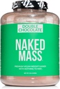 Naked Wegan Mass - Double Chocolate Weight Gainer - 1,260 Calories, 50G Protein, Nothing Sztuczne, Wszystkie naturalne białka czekoladowe proszek, Non-GMO, Soy & Gluten Free - 8LB luzem - 11 Słupki