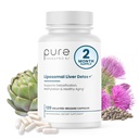 Czysty Terapro Rx Liposomalny Detox Wątroby + 120 Oporny na działanie kwasu octowego VCaps 124; Soy- Free Liposomal Format zawierający Metylację Współczynniki odżywcze
