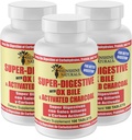 Sunshine Naturals Super suplement diety. Ox Bile & Aktywowany Węgiel Węgla do Poparcia Digestive, Bloating Relief, Gut Cleanse, Wchłanianie składników odżywczych, i ogólne Wellness. 100 tabletek. Opakowanie zawierające 3