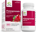 Terry Natural Pomegranate Seed Oil - Suplement diety do wsparcia zdrowia układu sercowo-naczyniowego - Herbal Non-GMO Suplement z Omega- 5 & Granat Extract - 60 Softgels