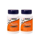 Teraz żywność L- Theanine 200 mg, 60 kapsułki roślinne (2 opakowania)
