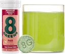 8Zielone tabletki Supergreens 124; Super Zielone tabletki w proszku Superfood Tablet, Metabolizm Immunitet & Focus, Codziennie Zielone tabletki effermuscent, Organiczne: Aloe Vera, Spirulina, Chlorella, Brzoskwinia, 10 Słupki