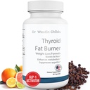Dr. Westin Childs Thyroid Fat Burner - Szybkie działanie Termogeniczne uzupełnienie utraty masy ciała dla kobiet z niedoczynnością tarczycy, Hashimoto & Nadczynność tarczycy dla Waist przycinanie, wzdęcia, 30 Służenie