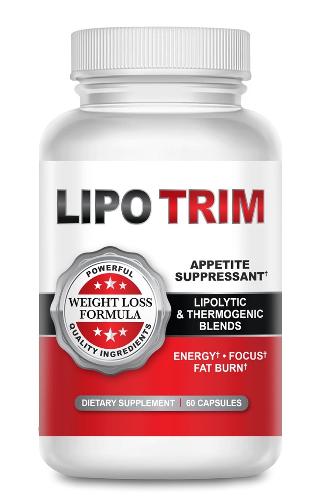 Lipo Trim- Advanced Lipogenne Termogeniczne pigułki dietetyczne - Boost Energy, Wzmocnienie Focus, i przyspieszenie tłuszczu Straty - 60 Szybkie działanie Appetite Supressant kapsułki