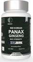 Panax Ginseng Kapsułka 500 MG Per serving Energy, Memory & Brain Health Support, Non-GMO (Opakowanie po 60 kapsułek)