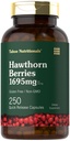 Tahoe Nutritionals Hawthorn Berry Kapsułki 124; 1695mg na serwowanie 124; 250 Hrabia 124; Suplement do ekstraktu dla kobiet i mężczyzn 124; Non-GMO, Gluten Free Extract