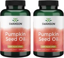 Swanson Pumpkin Seed Oil - Wysoka biodostępność EFA - (100 kapsułki Softgel, 1000mg każdy) 2 opakowania