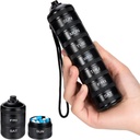 Tygodniowy Metal Pill Organizer - Travel Pill Box, Waterproof Pill Case, 7 dni Aluminium Alloy Pill Container, przenośny Pill Holder for Medicine, Suplement, Olej rybny