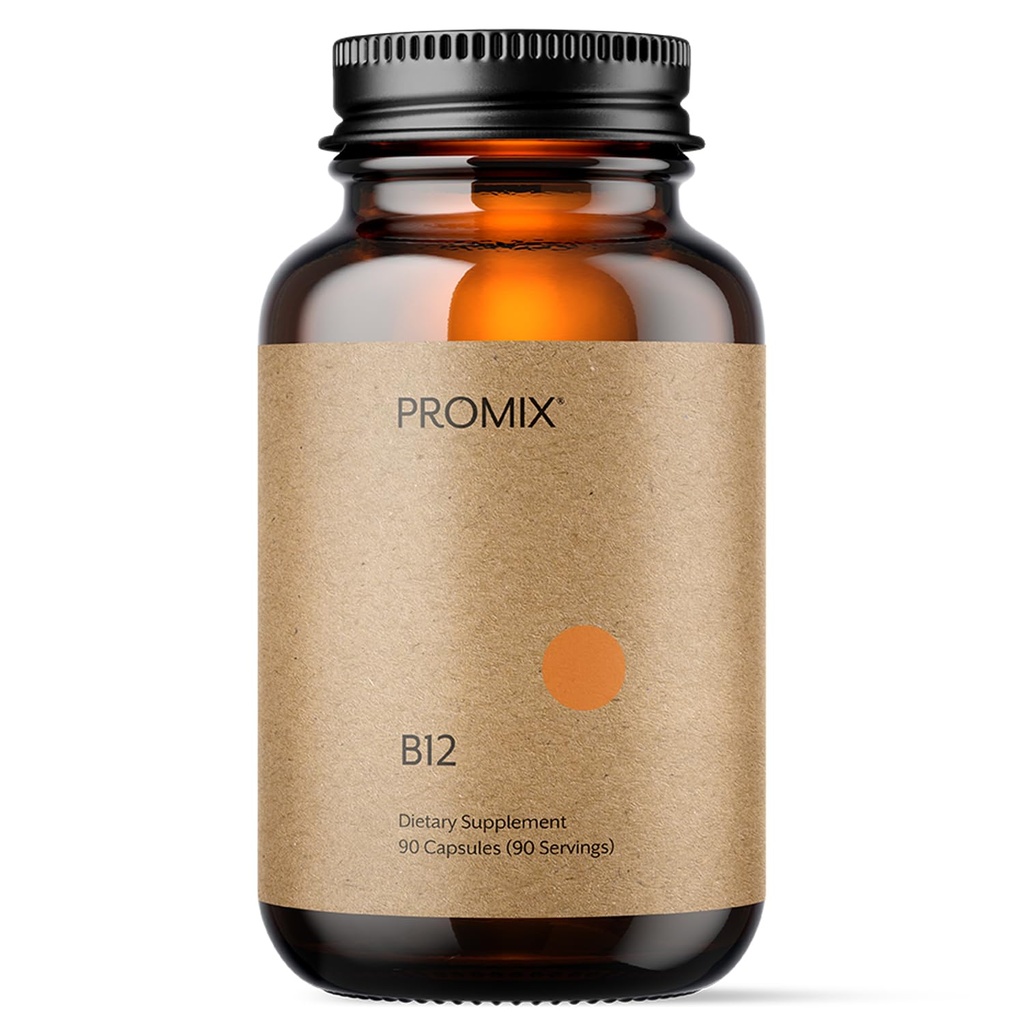 Promix Nutrition Witamina B12 Suplement - 1000mcg jako Methylcobalamina - Przyjazna do dziąseł - 90