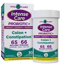 Vital Planet - intensywna terapia Colon & Zaparcia Probiotyki Plus Organiczne Prebiotyki, Postbiotyki, Parabiotyki, Kompletny suplement zdrowia dla dorosłych, 65 Miliard CFU, 66 Szczepów, 30