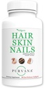 Wellgenix Purvana Hair, Skin, and Nails - One a Day Softgel - 2500mcg Biotin, DMAE, MSM, Horsetail, Ekstrakt z nasion winorośli - Anti Aging, PCOS & Postpartum Hair Growth, Silne paznokcie (90 Count)