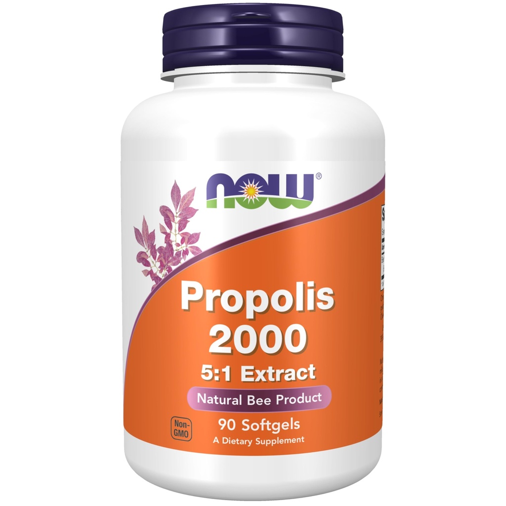 TERAZ Suplementy, Propolis 2000 (Bee Propolis), 5: 1 Ekstrakt, Natural Bee Product, 90 Softgels