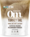 Om Mushroom Superfood Turcja Ogon Organiczny Mushroom Puch Powder, 7.05 Ounce, 100 Słupki, Wsparcie immunologiczne, Polisacchrides, Beta- Glukany, Gut Zdrowie i Holistyczne Suplement do Mushroom Defense