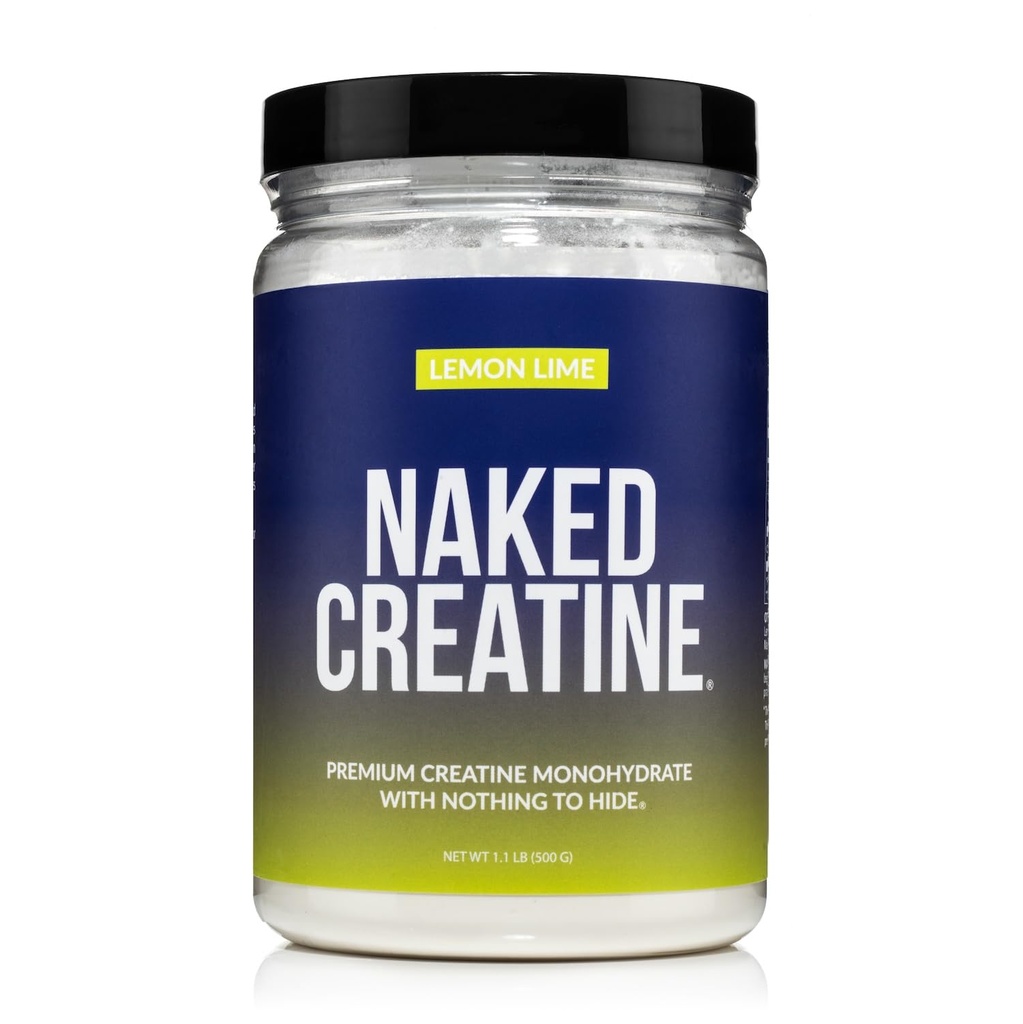 NAKED Czysty mikronizowany limonkowy monohydrat limonkowy - 42 Słupki - 500 Grams, 1.1Lb luzem, Wegan, Non-GMO, Gluten Free, Soy Free. Siła pomocy Gains, Brak dodatków