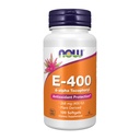 Teraz suplementy, Witamina E- 400 IU, D- Alpha Tocopheryl, Ochrona przeciwutleniaczy, Softgels, 100 Hrabia (Opakowanie po 1)