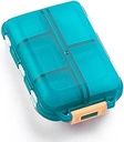 Daily Travel Pill Case Organizator, Małe 10 Komory Medicine Box Dispenser, Compact Purse Portable Pill Reminder Perfect for On- The- Storage Witamina, Olej rybny, Wapnia Tablet, Zielony
