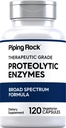 Piping Rock Proteolitic Enzymes Supplement Agregat 124; 120 Kapsułki Agregat 124; Broad Spectrum Complex Agregat 124; Vegetarian, Non-GMO, Gluten Free