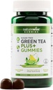 NatureWise Green Tea Gummies - Keto, Cukier wolny - Wspiera cele fitness dla kobiet i mężczyzn - 500mg Green Tea + Malina Ketones, Garcinia Cambogia - Wegan, No gluten - 60 Hrabia [1- Miesiąc dostaw]
