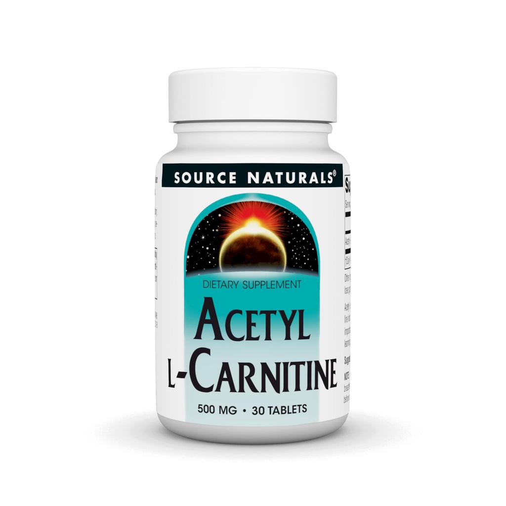 Źródło Naturals Acetyl L- Carnitine, 500mg, 30 tabletek