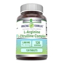 Amazing Supples L- Arginine / L- Citruline Complex 1000mg 120 Tablets Supplement Supplement Epplement 124; Non-GMO Supplement 124; Gluten Free Supplement 124; Made in USA