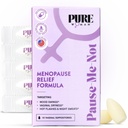 Pure Woman Pause- Me- Menopauza Relief Poduszki pochwowe - Nawilżacz pochwowy dla kobiet menopauzalnych - Witamina E & Hyaluronic Acid Poduszki pochwowe dla suchości, Gorący Flash & nocne poty