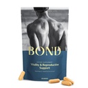 BOND Vitality - All- in- One Mężczyzna Suplement płodności - Pojęcie dla niego, Suplementy płodności dla mężczyzn, Mężczyzna Wellness Suplement - CoQ10, Witaminy B12, C, D, & E, Catalase, Selenium - 120 Kapsułki