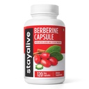 STAY ALIVE Premium Berberine z Ceylon Cynamon, 3- in-1 Complex z Berberine HCL 1200mg & Bitter Gourd Extract, 120 Kapsułki, Extra Siła Proszek, Non-GMO i Gluten- suplement