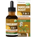 Dandelion Root Extract Drops, Diente de Leon Organico Hierba, Dandelion Supplement Formuła w / Mleko Thistle Turmeric dla Detox Cleanse, Trawienie i Immune Support, Alkohol-Free Tincture. 2oz