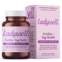 Ladywell Płodność + Zdrowie jaj 124; Wsparcie płodności 124; Zdrowie jajników, Jakość jaj, Ovulation & Conception Wellness Support 124; CoQ10, Folate + Kluczowe składniki odżywcze 124; Science- Backed Supplement Women, 60 Ct