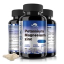 Magnezu potasu Suplement 1000mg, Wysoka absorpcja Magnezu Cynk Aspartat potasu (90 Kapsułki)