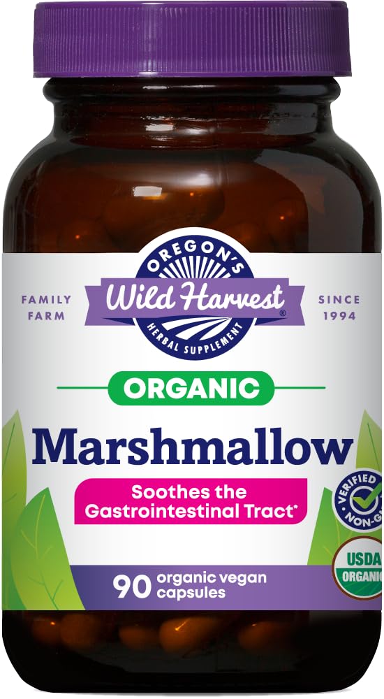 Oregon 's Wild Harvest Marshmallow Organic Herbal Supplement, 90 Count