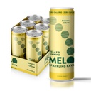 Melo Sparkling Kava Drink, Banana Cream, Sugar Free Napoje bezalkoholowe z Zero Kalorii, Gluten Free, Wegan, 100% Natural Mocktail 100 mg Kava Root per Drink, 6 Pack, 12 Oz Cans