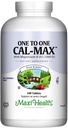 Maxi Health 500 mg suplement wapnia z witaminą D3 (1000 j. m.) i magnezem (500 mg) - kość, zęby i wspólne wsparcie dla mężczyzn i kobiet - 240 tabletek