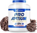 Ronnie Coleman Signature Series Pro- Antium Proszek z białka serwatki z BCAA i EAA, Kreatyna do regeneracji i Lean Muscle Support, 30 g białka na serwowanie, podwójne czekoladowe Cookie, 5 Lb