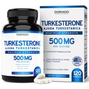 Turkesterone Supplement 500mg (120 kapsułek) - Stamina, Napęd, Wydajność atletyczna i Masa mięśniowa - (Ajuga Turkestanica Std. do 10% Turkesteron) (Podobne do Ecdysteronu) - Non- GMO i kapsułki wegańskie