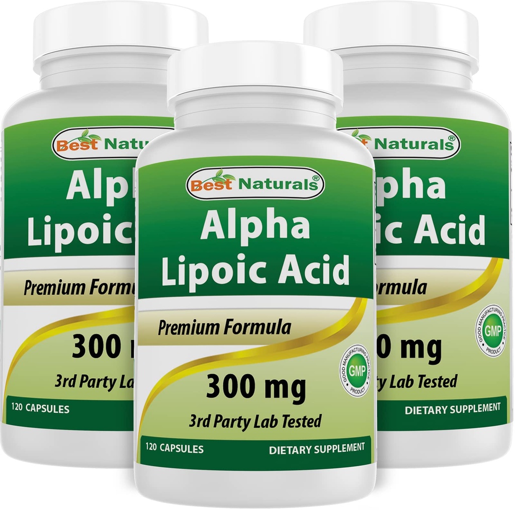 Najlepsi przyrodnicy Alpha Lipoic Acid 300 mg 120 Kapsułek (120 licz (opakowanie po 3))