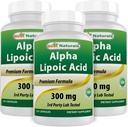 Najlepsi przyrodnicy Alpha Lipoic Acid 300 mg 120 Kapsułek (120 licz (opakowanie po 3))