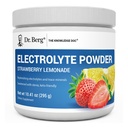 Dr Berg Zero Sugar Hydration Keto Electrolyte Powder - Wzmocniony w / 1000 mg potasu i Real Pink Himalayan Salt (NIE Salt Stołowy) - Truskawkowy Lemoniada Napoju Napojanego - 50 Słupki