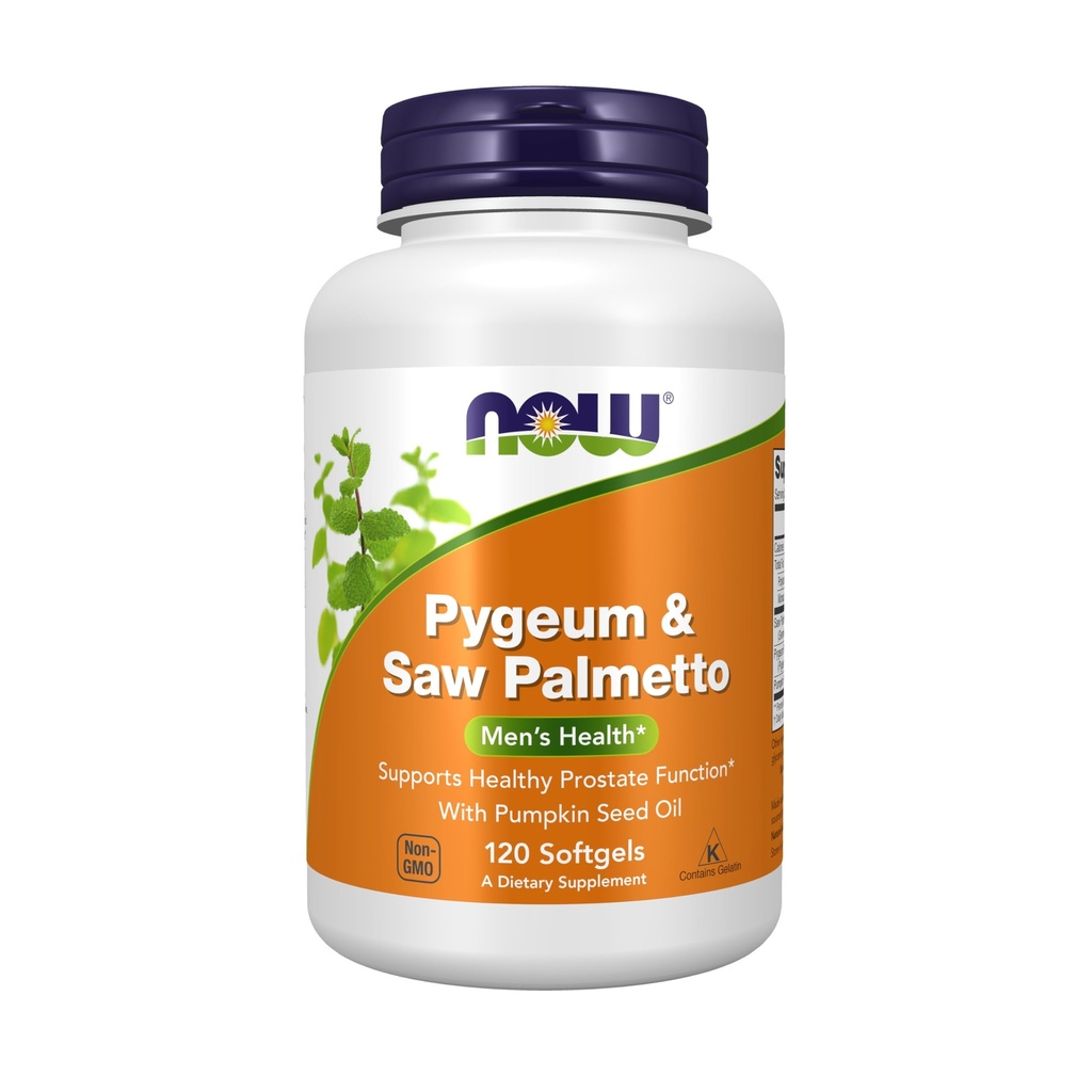 Teraz żywność Pygeum & Saw Palmetto 120 Softgel (Opakowanie 2)