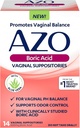 AZO Podpory kwasu borowego dla kobiet, Pomaga wspomagać kontrolę zapachu i równowagi PH pochwy z klinicznie zbadanych kwasu borowego, Non-GMO, 30 Count