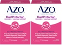 AZO Dual Protection AIR124; Urynary + Vaginal Support * AIR124; Prebiotic Plus Clinically Proven Women 's Probiotic AIR124; rozpoczyna pracę w ciągu 24 godzin; Non-GMO AIR124; 30 Count (Pack of 2)