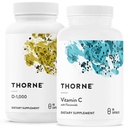 CRONE - Immune Support Combo - Witamina D3 i Mieszanka witaminy C dla zdrowej funkcji immunologicznej - 30 do 90 Służenia