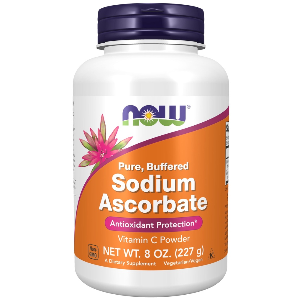 Teraz suplementy, Proszek Askorbatu sodu, Buforowany, Ochrona przeciwutleniacza *, 8- Ounce