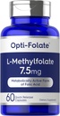 Carlyle L Metylfolan 7,5 mg 124; 60 Kapsułek 124; Zoptymalizowany i aktywowany 124; Non- GMO, Gluten wolny 124; Metyl Folate, 5- MTHF X124; Opti- Folate