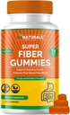 MINATURALY Prebiotyczny suplement do włókien Gummies Yellow 124; Value Pack - 180 ct Yellow 124; 5 g per Gummy Yellow 124; Plant Based Digestive Gut Cleansing Yellow 124; Orange & Mixed Berry