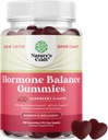 Hormon Równowaga dla Kobiet Gummies All Ages - PMS Suplement wsparcia dla kobiet do wsparcia cyklu menstruacyjnego & Hormonal Równowaga Menopauza & Mood Swings z witaminą B6 & Dong Quai - 180 Chews