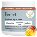 Proszek nawadniający Perelel, Suplement elektrolitu z Collagen & Kwas hialuronowy, Mango Lemoniada Flavor, Soy & Gluten Free, Nie GMO, Nie dodawany cukier, 28 Służenia