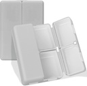 FYY Daily Pill Organizator, 7 Komory Przenośne Pill Case Travel Organizer, [Folding Design] Pill Box for Purse Pocket to Hold Vitamin, Cod Liver Oil, Suplementy i Medicination- Grey
