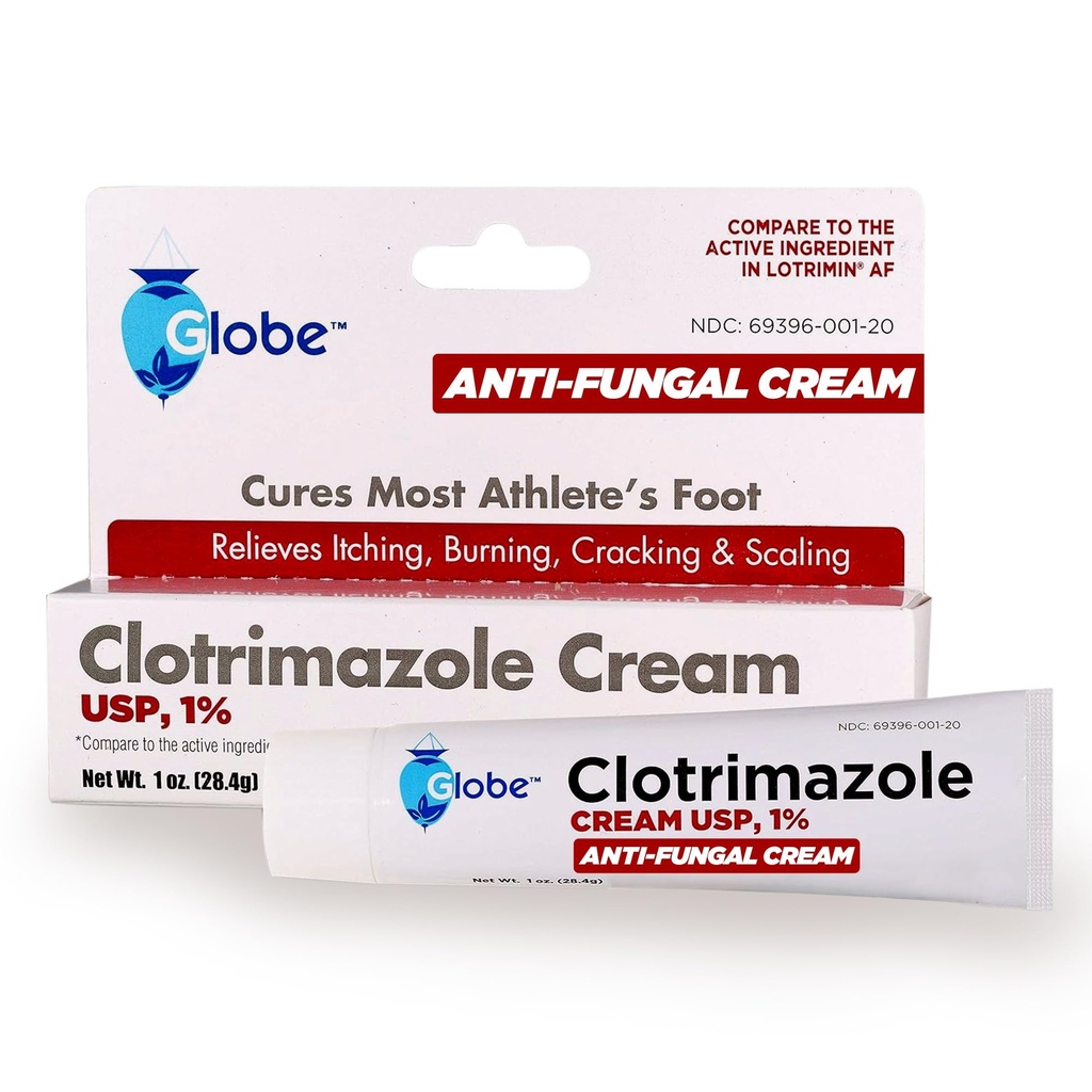 Klotrimazol Klotrimazol krem przeciwgrzybiczy 1% USP (1 oz), Leczenie przeciwgrzybicze, zwalnia swędzenie, spalanie, łamanie i skalowanie Associated Sports Foot, Jock Itch, Ringworm i więcej